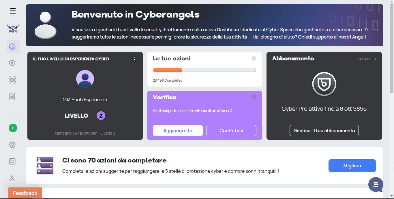 We present Cyberangels Premium: from today cybersecurity for SMEs changes face! 
